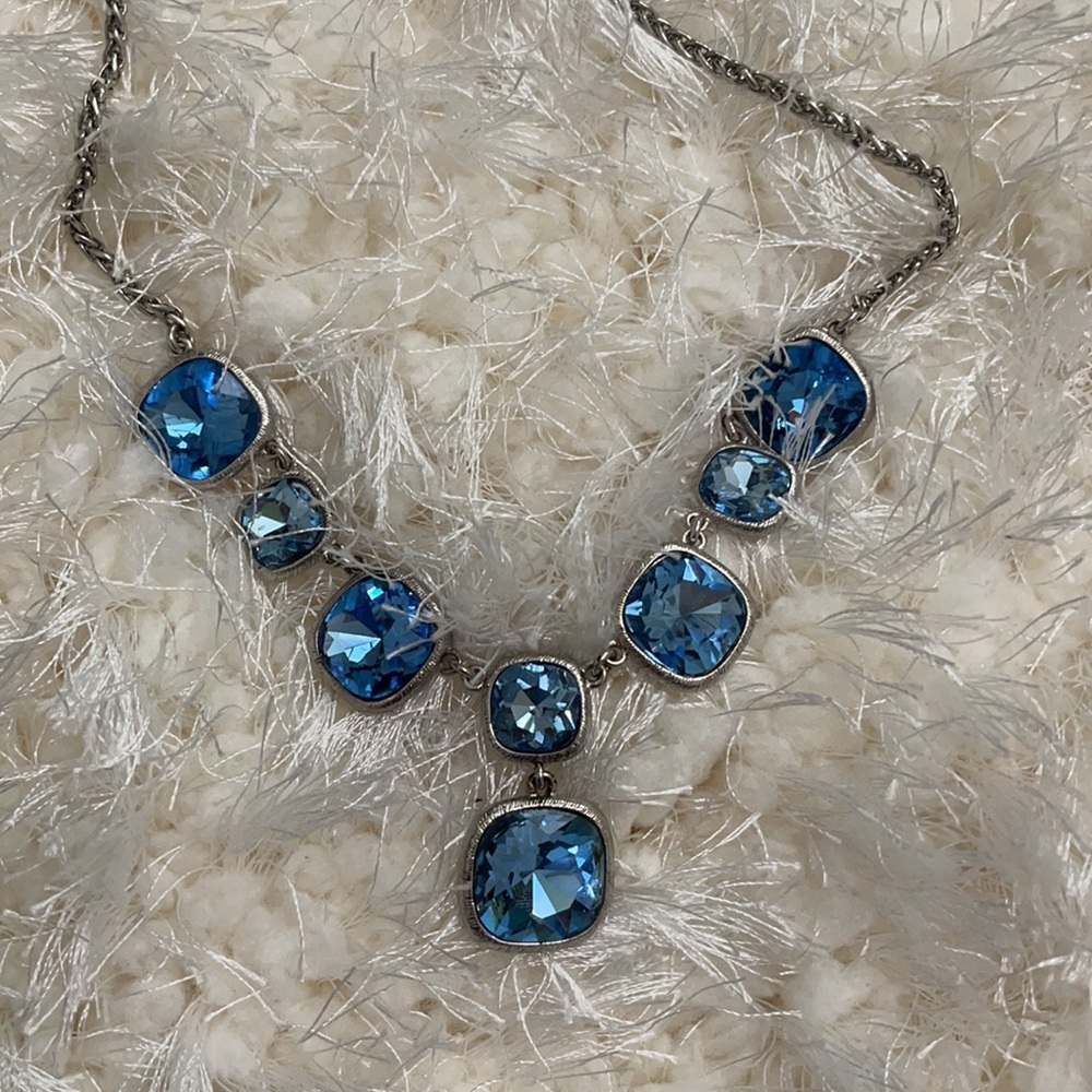 Monet Blue and Silver Necklace